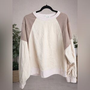 Colorblock Crew Neck Sweater